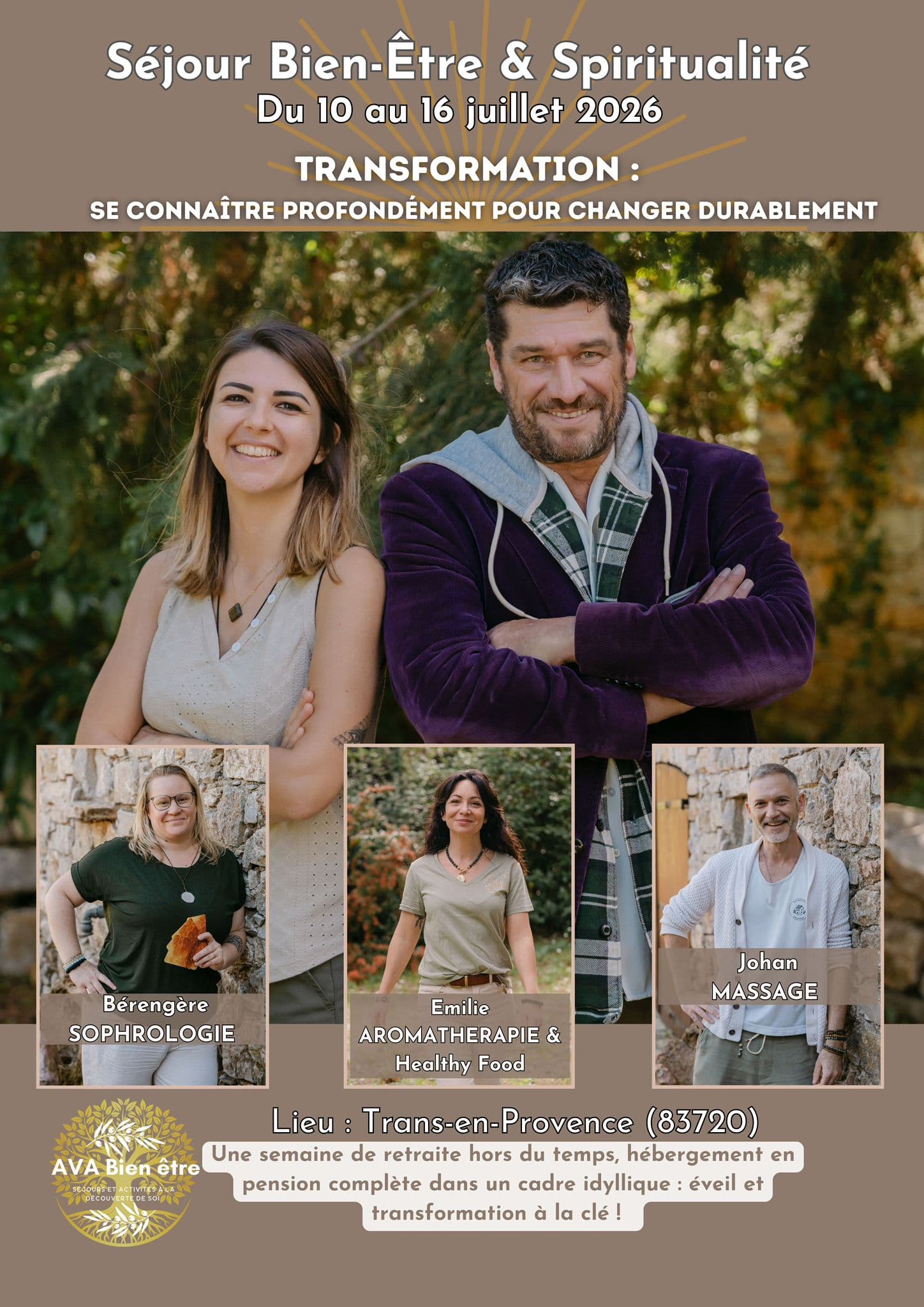 Séjour du 10 au 16 juillet 2026